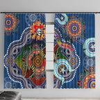 Personalised Knights NAIDOC Week 2024 Window Curtain Australia Aboriginal Dot Painting