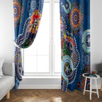 Personalised Knights NAIDOC Week 2024 Window Curtain Australia Aboriginal Dot Painting