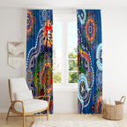 Personalised Knights NAIDOC Week 2024 Window Curtain Australia Aboriginal Dot Painting