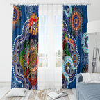 Personalised Knights NAIDOC Week 2024 Window Curtain Australia Aboriginal Dot Painting