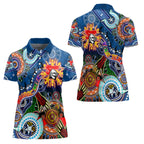 Personalised Knights NAIDOC Week 2024 Women Polo Shirt Australia Aboriginal Dot Painting