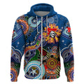 Personalised Knights NAIDOC Week 2024 Zip Hoodie Australia Aboriginal Dot Painting
