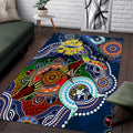 Personalised Cowboys NAIDOC Week 2024 Area Rug Australia Aboriginal Dot Painting