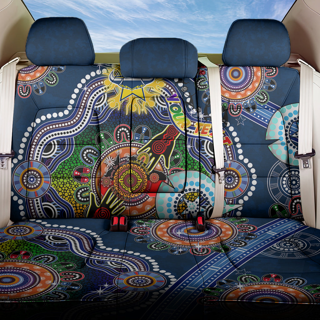 Personalised Cowboys NAIDOC Week 2024 Back Car Seat Cover Australia Aboriginal Dot Painting