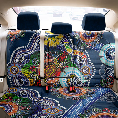 Personalised Cowboys NAIDOC Week 2024 Back Car Seat Cover Australia Aboriginal Dot Painting