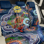 Personalised Cowboys NAIDOC Week 2024 Back Car Seat Cover Australia Aboriginal Dot Painting