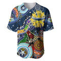 Personalised Cowboys NAIDOC Week 2024 Baseball Jersey Australia Aboriginal Dot Painting