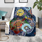 Personalised Cowboys NAIDOC Week 2024 Blanket Australia Aboriginal Dot Painting