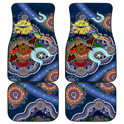 Personalised Cowboys NAIDOC Week 2024 Car Mats Australia Aboriginal Dot Painting