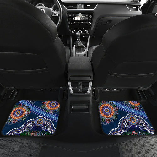 Personalised Cowboys NAIDOC Week 2024 Car Mats Australia Aboriginal Dot Painting