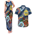Personalised Cowboys NAIDOC Week 2024 Couples Matching Tank Maxi Dress and Hawaiian Shirt Australia Aboriginal Dot Painting