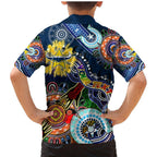 Personalised Cowboys NAIDOC Week 2024 Family Matching Mermaid Dress and Hawaiian Shirt Australia Aboriginal Dot Painting