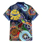 Personalised Cowboys NAIDOC Week 2024 Family Matching Mermaid Dress and Hawaiian Shirt Australia Aboriginal Dot Painting