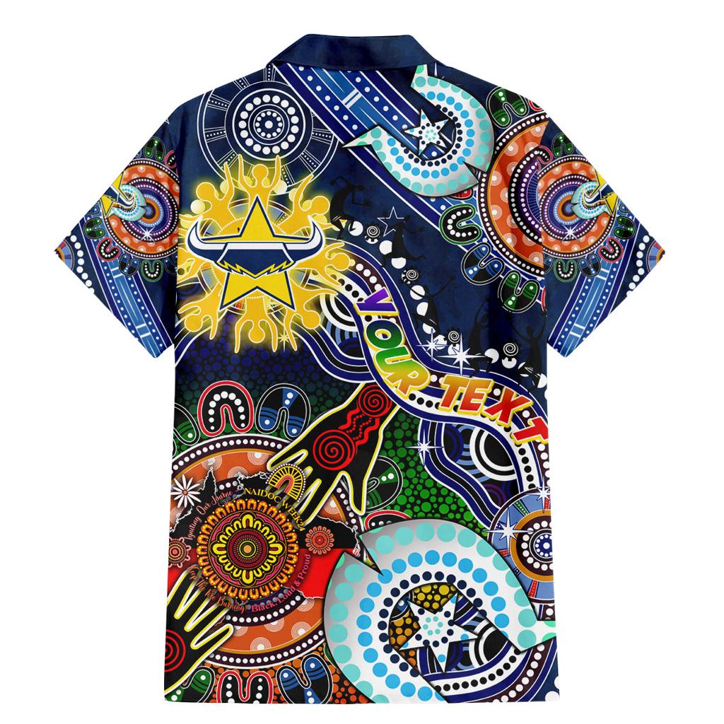 Personalised Cowboys NAIDOC Week 2024 Family Matching Mermaid Dress and Hawaiian Shirt Australia Aboriginal Dot Painting