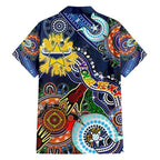Personalised Cowboys NAIDOC Week 2024 Family Matching Short Sleeve Bodycon Dress and Hawaiian Shirt Australia Aboriginal Dot Painting