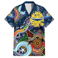 Personalised Cowboys NAIDOC Week 2024 Family Matching Summer Maxi Dress and Hawaiian Shirt Australia Aboriginal Dot Painting