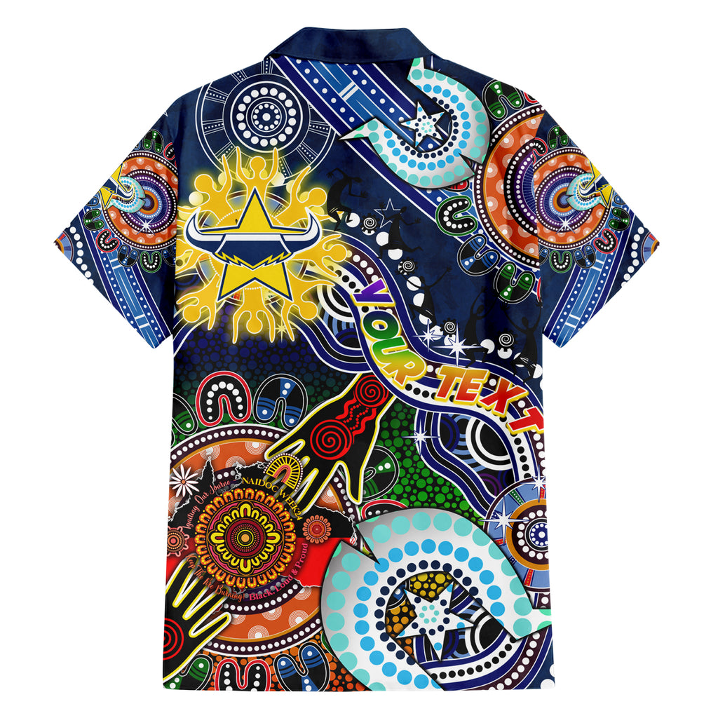 Personalised Cowboys NAIDOC Week 2024 Hawaiian Shirt Australia Aboriginal Dot Painting