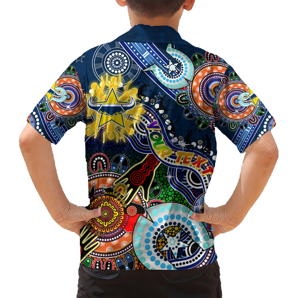 Personalised Cowboys NAIDOC Week 2024 Hawaiian Shirt Australia Aboriginal Dot Painting