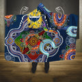 Personalised Cowboys NAIDOC Week 2024 Hooded Blanket Australia Aboriginal Dot Painting