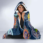 Personalised Cowboys NAIDOC Week 2024 Hooded Blanket Australia Aboriginal Dot Painting