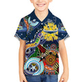 Personalised Cowboys NAIDOC Week 2024 Kid Hawaiian Shirt Australia Aboriginal Dot Painting