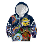 Personalised Cowboys NAIDOC Week 2024 Kid Hoodie Australia Aboriginal Dot Painting
