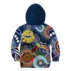 Personalised Cowboys NAIDOC Week 2024 Kid Hoodie Australia Aboriginal Dot Painting