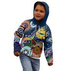 Personalised Cowboys NAIDOC Week 2024 Kid Hoodie Australia Aboriginal Dot Painting