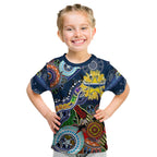Personalised Cowboys NAIDOC Week 2024 Kid T Shirt Australia Aboriginal Dot Painting