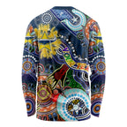 Personalised Cowboys NAIDOC Week 2024 Long Sleeve Shirt Australia Aboriginal Dot Painting