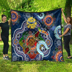 Personalised Cowboys NAIDOC Week 2024 Quilt Australia Aboriginal Dot Painting
