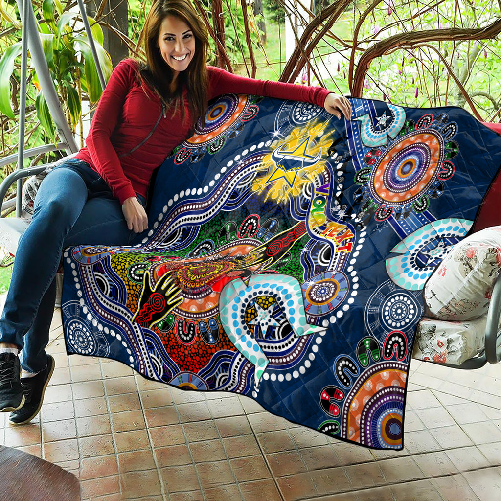 Personalised Cowboys NAIDOC Week 2024 Quilt Australia Aboriginal Dot Painting