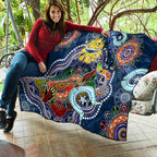 Personalised Cowboys NAIDOC Week 2024 Quilt Australia Aboriginal Dot Painting
