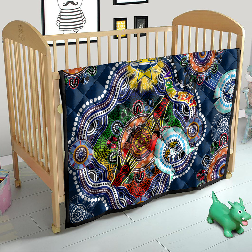Personalised Cowboys NAIDOC Week 2024 Quilt Australia Aboriginal Dot Painting