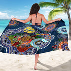 Personalised Cowboys NAIDOC Week 2024 Sarong Australia Aboriginal Dot Painting
