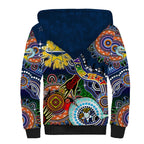 Personalised Cowboys NAIDOC Week 2024 Sherpa Hoodie Australia Aboriginal Dot Painting