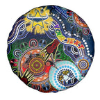 Personalised Cowboys NAIDOC Week 2024 Spare Tire Cover Australia Aboriginal Dot Painting