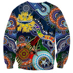 Personalised Cowboys NAIDOC Week 2024 Sweatshirt Australia Aboriginal Dot Painting