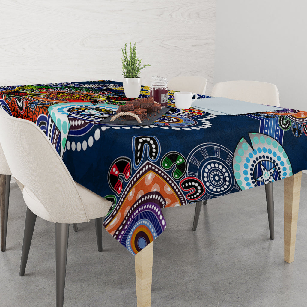 Personalised Cowboys NAIDOC Week 2024 Tablecloth Australia Aboriginal Dot Painting