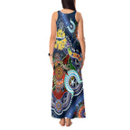 Personalised Cowboys NAIDOC Week 2024 Tank Maxi Dress Australia Aboriginal Dot Painting