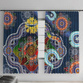 Personalised Cowboys NAIDOC Week 2024 Window Curtain Australia Aboriginal Dot Painting