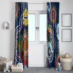 Personalised Cowboys NAIDOC Week 2024 Window Curtain Australia Aboriginal Dot Painting