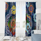 Personalised Cowboys NAIDOC Week 2024 Window Curtain Australia Aboriginal Dot Painting