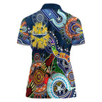 Personalised Cowboys NAIDOC Week 2024 Women Polo Shirt Australia Aboriginal Dot Painting