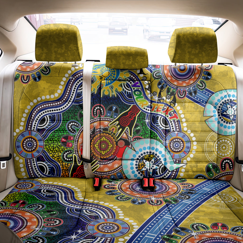 Personalised Eels NAIDOC Week 2024 Back Car Seat Cover Australia Aboriginal Dot Painting