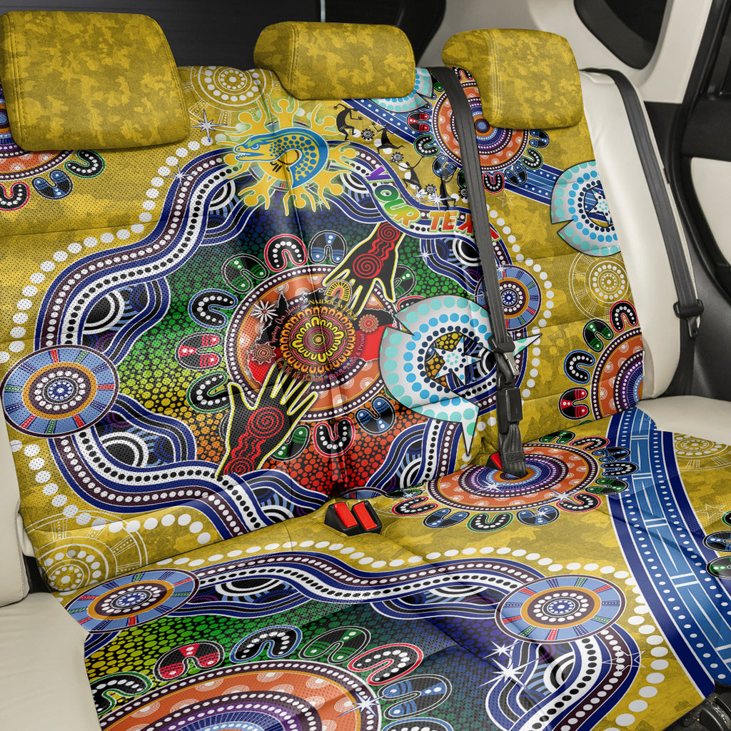 Personalised Eels NAIDOC Week 2024 Back Car Seat Cover Australia Aboriginal Dot Painting