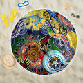 Personalised Eels NAIDOC Week 2024 Beach Blanket Australia Aboriginal Dot Painting