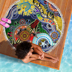 Personalised Eels NAIDOC Week 2024 Beach Blanket Australia Aboriginal Dot Painting