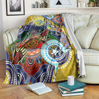 Personalised Eels NAIDOC Week 2024 Blanket Australia Aboriginal Dot Painting