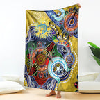 Personalised Eels NAIDOC Week 2024 Blanket Australia Aboriginal Dot Painting
